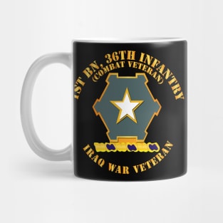 1st Bn 36th Infantry DUI - Combat Vet - Iraq War Vet Mug